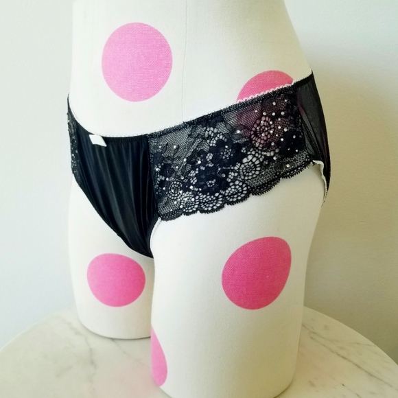 Victoria's Secret Vintage Sexy little Things Rhinestone Crystal Keyhole PantyNWT - Picture 6 of 16